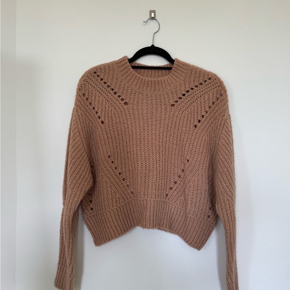 Elizabeth and James Warm Brown Sweater